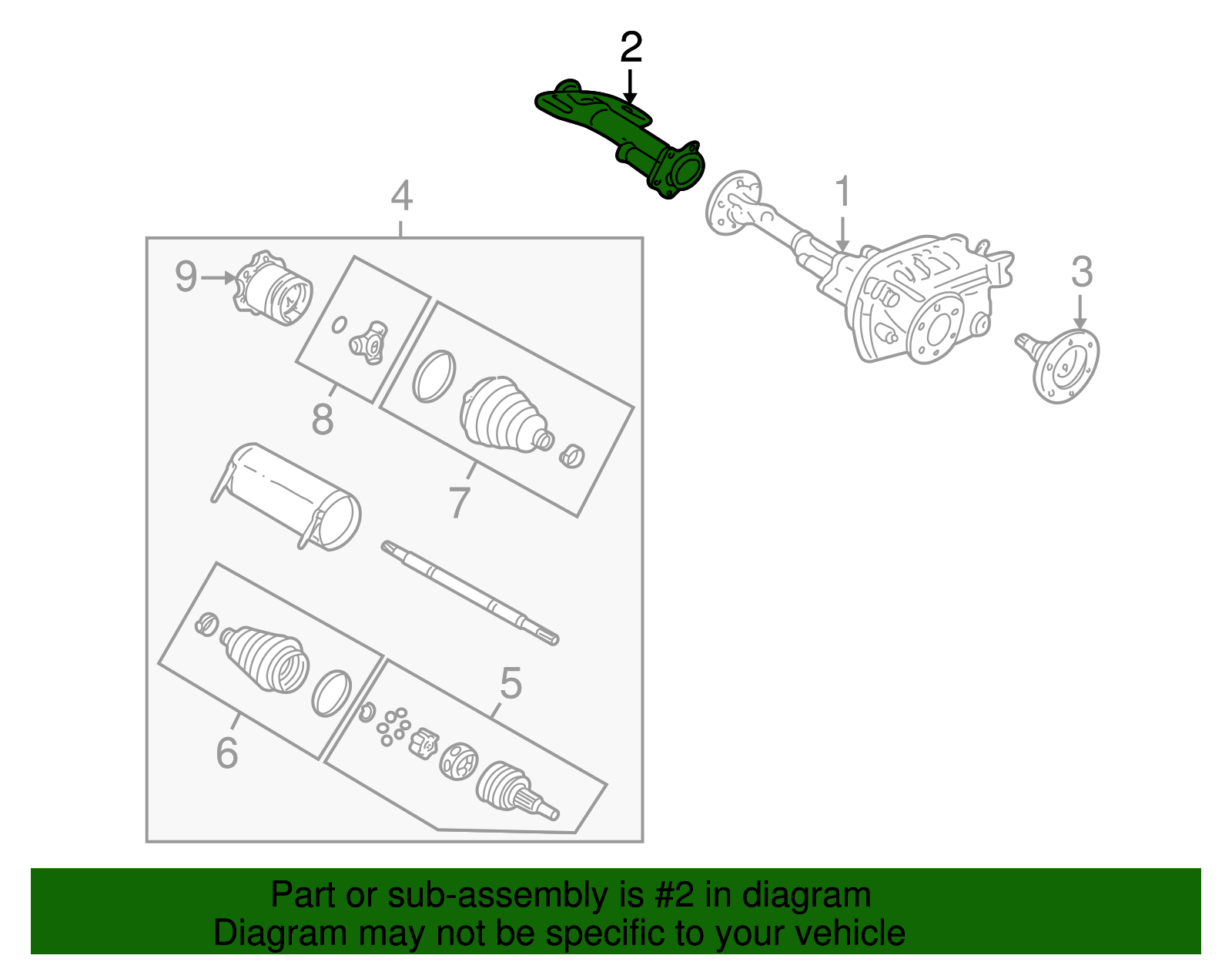 Housing Assembly, Front Drv Axle Inner  Shf - GM (12479154)