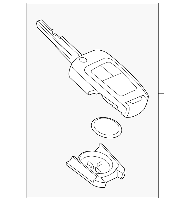 2016 Chevrolet Spark Door Lock and Ignition Lock Key 13579235 GM