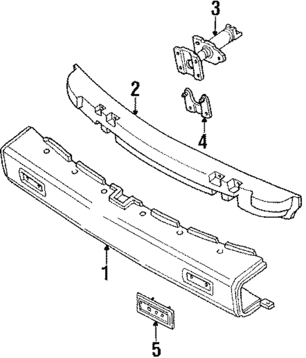 Reflector Assembly-Rear Bpr - GM (5975413)