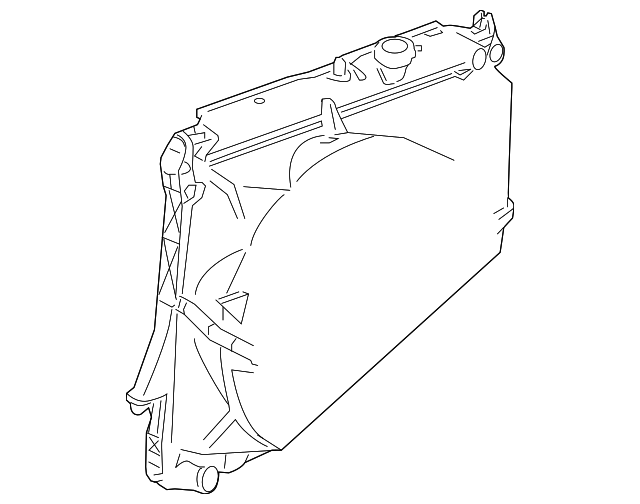 Passenger Side Mount Bracket (Radiator Side) - GM (89018400)