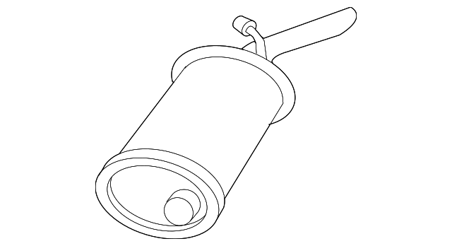 Muffler W/Tailpipe - GM (25657448)
