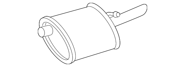 Muffler W/Tailpipe - GM (25657447)