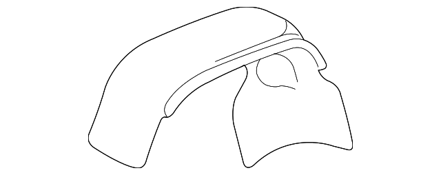 Passenger Side Rear Wheelhouse Panel Sight Shield - GM (15111880)