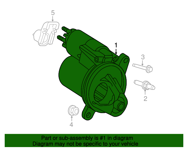 Genuine Ford Starter F81Z-11V002-AARM
