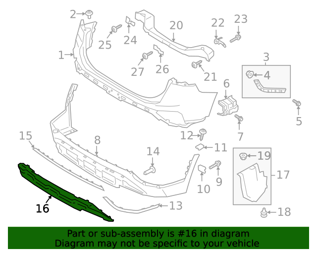 20212022 Hyundai Santa Fe Skid Plate 86671S2600 QuirkParts
