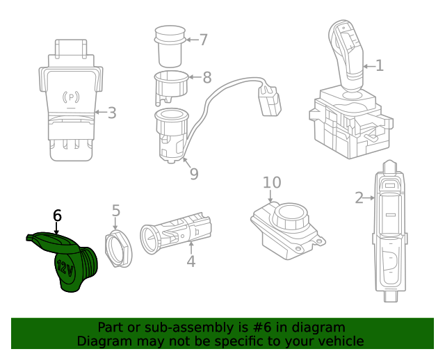 85535WAA01 Power Outlet Cap 20202022 Toyota GR Supra OEM