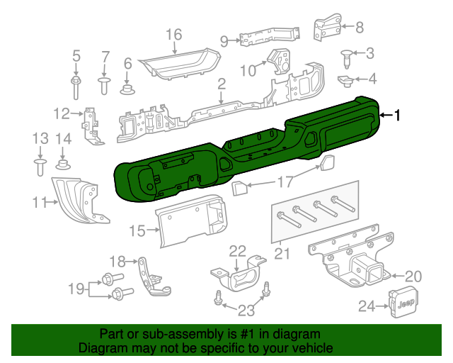 68309888AA Cab To Box Seal 2019 2020 Ram 1500 Mopar Parts Canada