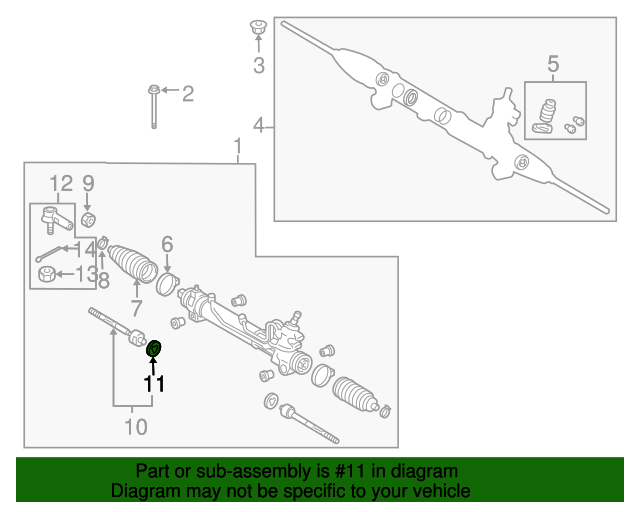 9021414002 Rack And Pinion Inner Tie Rod Lock Washer 20012005