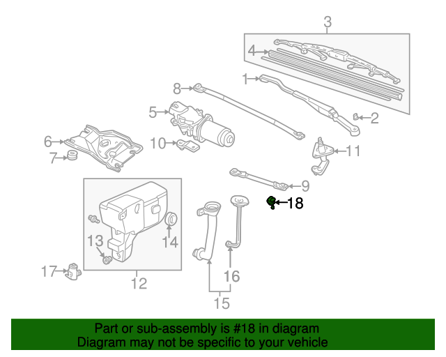 76815S2AA03ZE Nozzle Assembly, L Windshield Washer *R510* (New