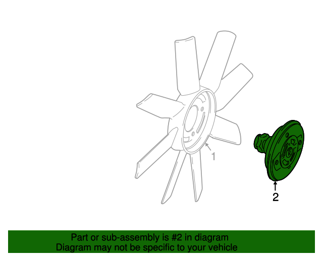 ZZP015150 Fan Clutch 19982001 Mazda B2500 MazdaSwag