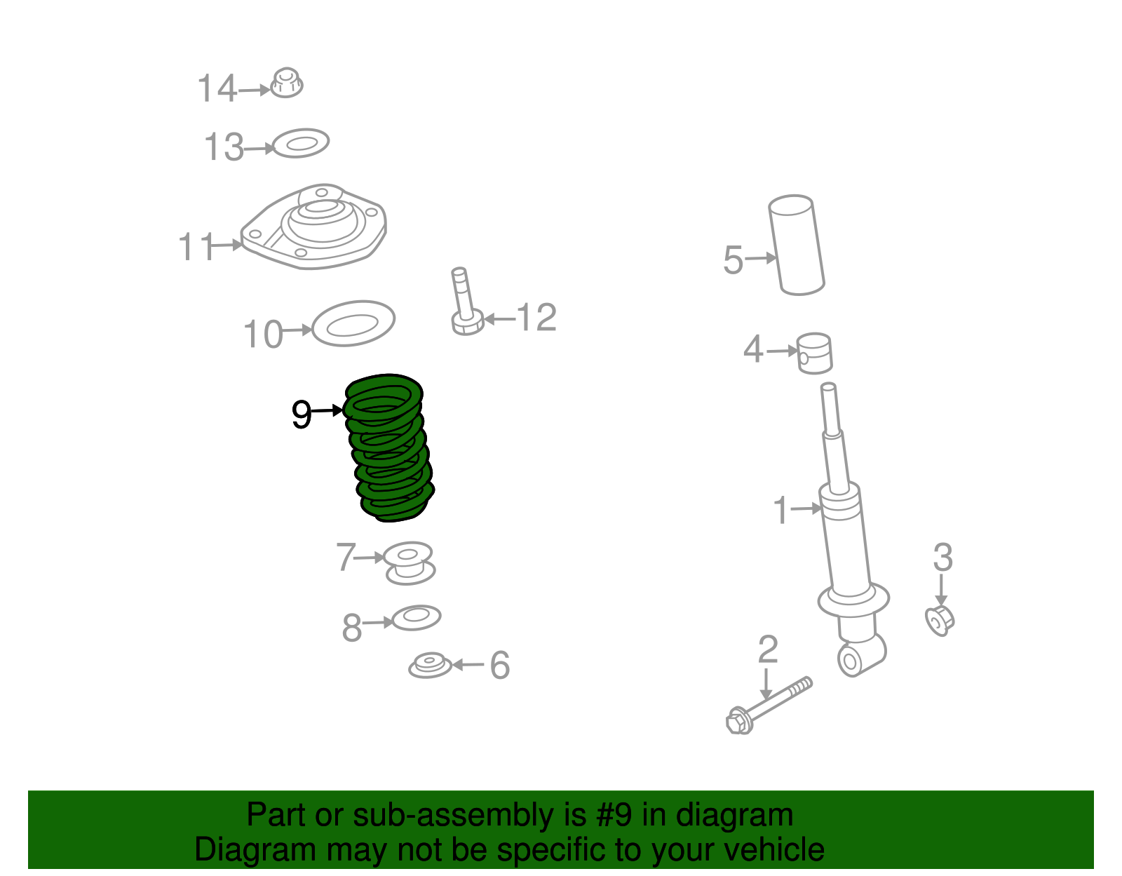 Spring, Rear - GM (92232663)