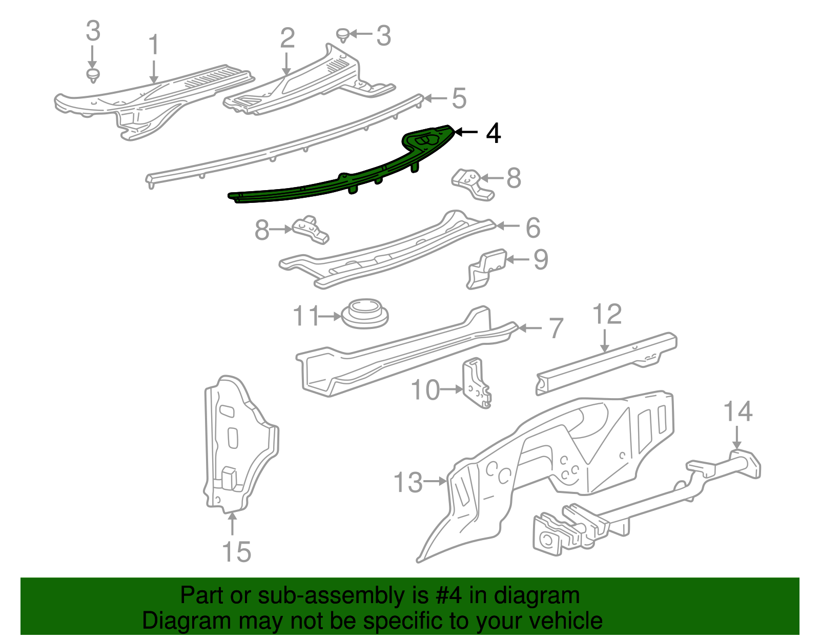 Sound Absorber - Ford (YL3Z-16311A11-AA)