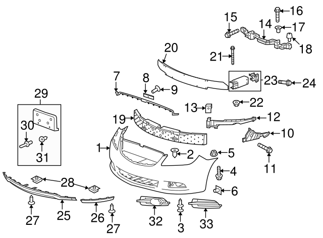 Genuine GM Fender Bolt 11561674