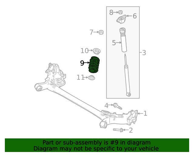 20162021 Mazda CX3 Coil Spring D10J28011A