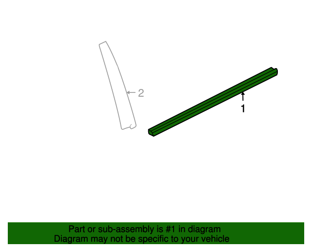 20122016 Chevrolet OEM NEW GM Belt WeatherStrip Sealing Strip AsmRear Door Window Outer 95242