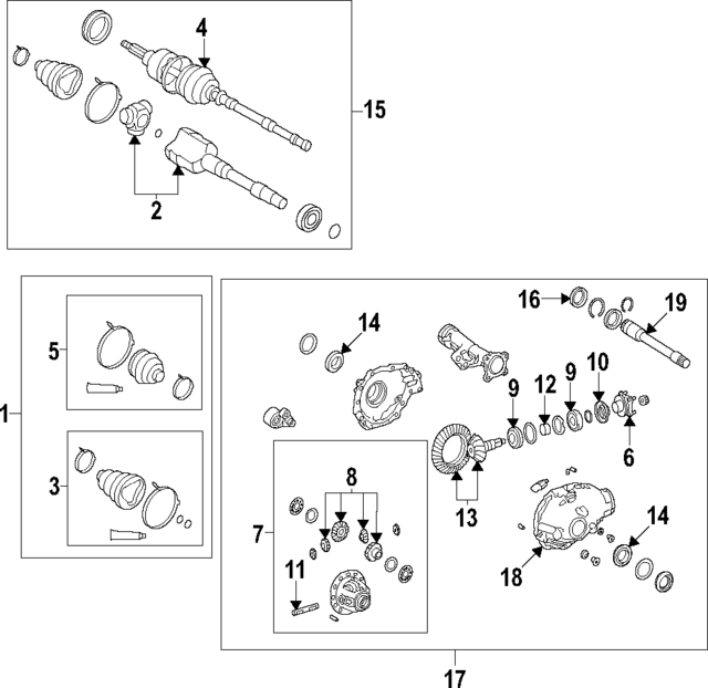2022-2024 Lexus LX600 Axle Assembly 43420-60230 | OEM Parts Online 