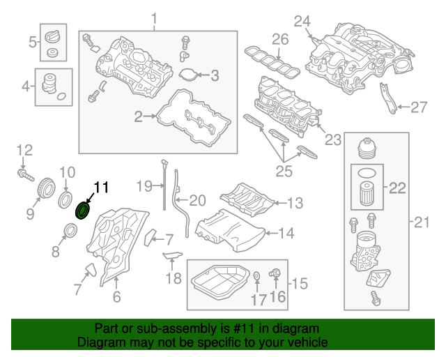 23123-3CGA1 - Engine Timing Crankshaft Sprocket 2012-2015 Hyundai ...