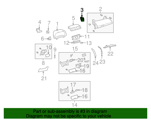 5566012500B0 Defroster Vent 20092013 Toyota Corolla OEM
