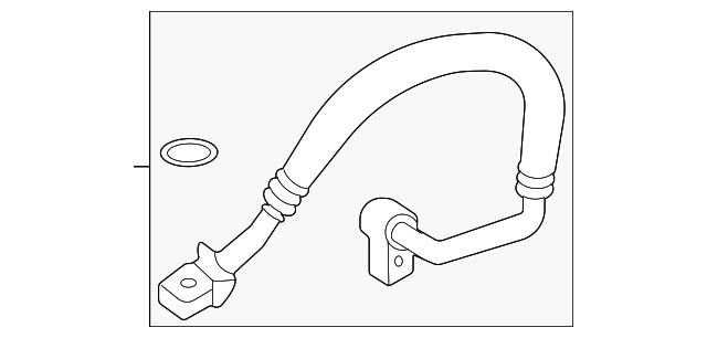 Motorcraft™ A/C Refrigerant Discharge Hose - Ford (YF-38105)