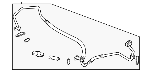 Motorcraft™ A/C Refrigerant Discharge Hose - Ford (YF-38096)