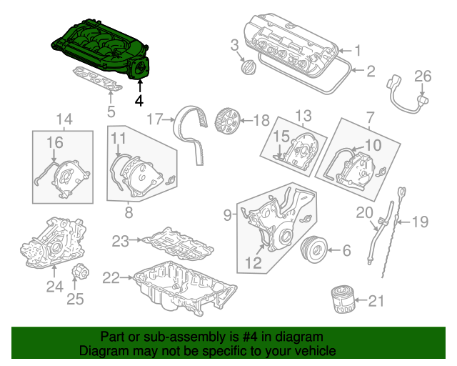 2003 Acura MDX Intake Manifold 17030RCA305 XportAuto