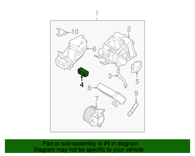 20042015 Nissan Expansion Valve 922005Z000 Nissan Parts Plus