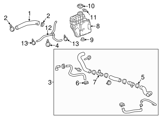 2009-2021 GM Radiator Hose Clamp 11610421 | QuirkParts