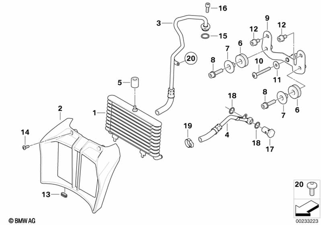 13517632572 - Isa Screw With Washer - M6X25-U1 2010-2014 BMW  