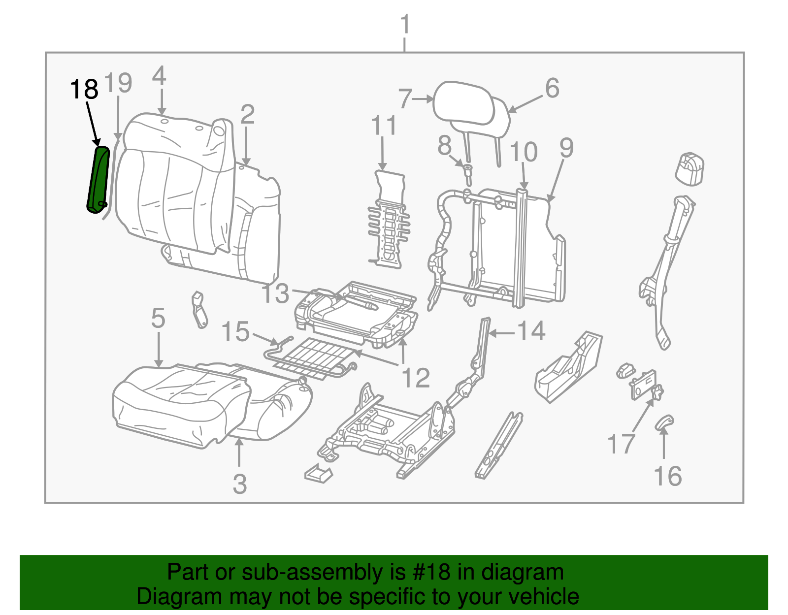 Armrest - GM (88936762)
