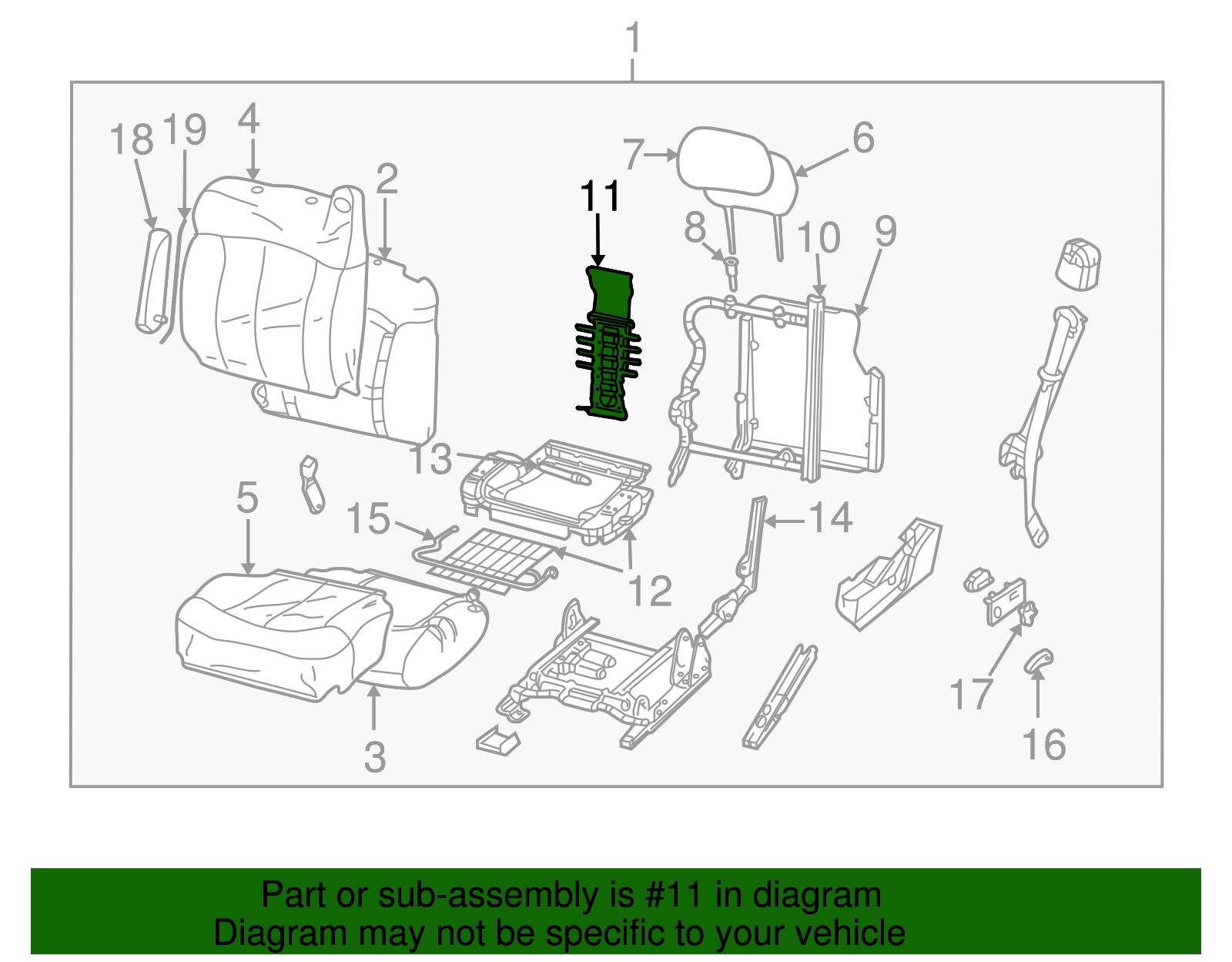Lumbar Support - GM (88944135)