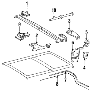 1237800335 - Body: Channel for Mercedes-Benz: 300 CD Image