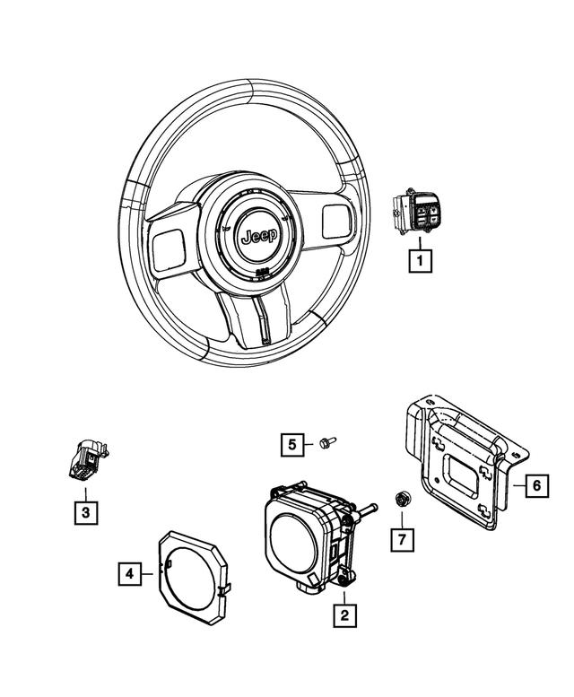 20112013 Jeep Grand Cherokee Adaptive Cruise Control Clip 68085813AA