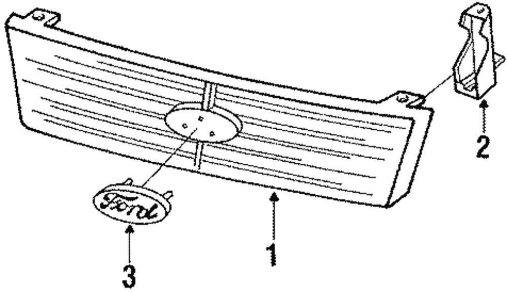 Grille Bracket - Ford (E8FZ-8A279-B)