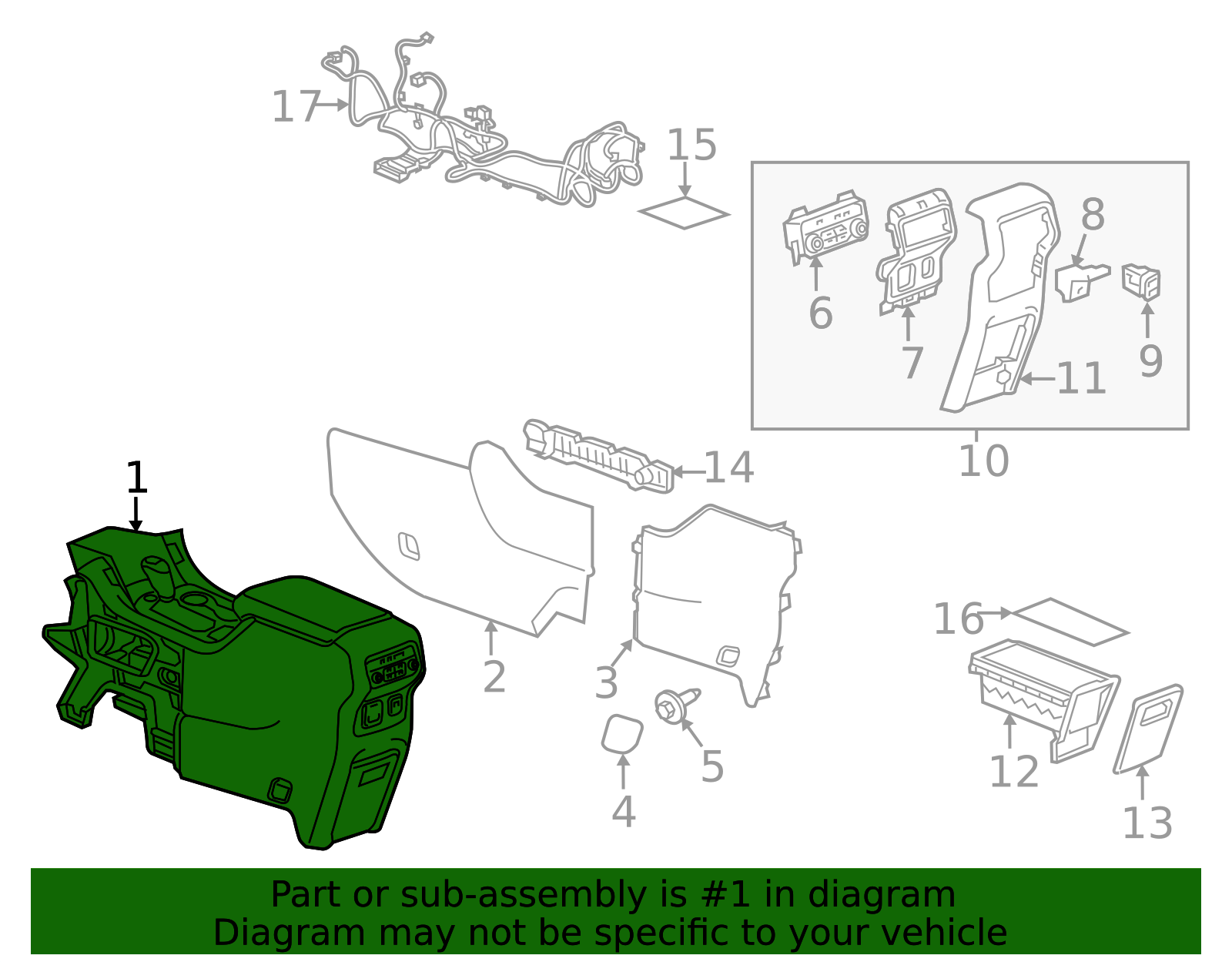 Console Assembly - GM (84441616)