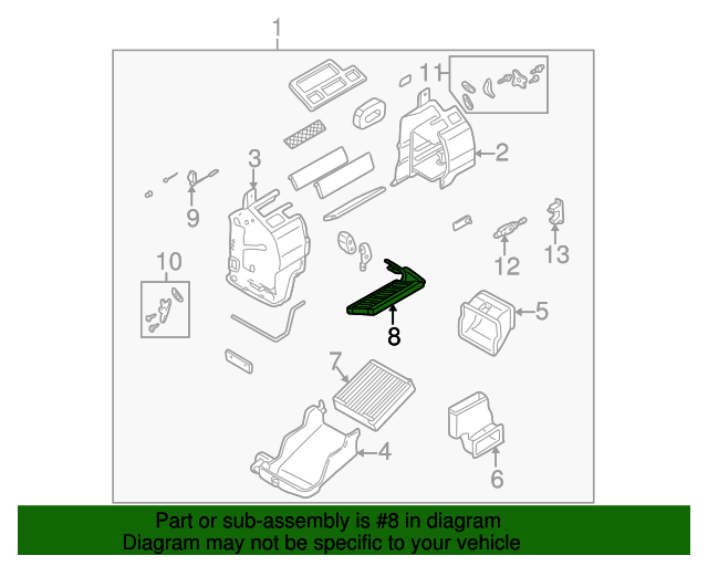 20002006 Mazda MPV Heater Core LC7061A10 OEM Parts Online
