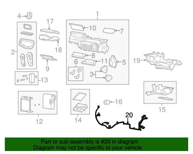 10365534 GM Electronic Brake Control Wiring Harness GM Parts Store