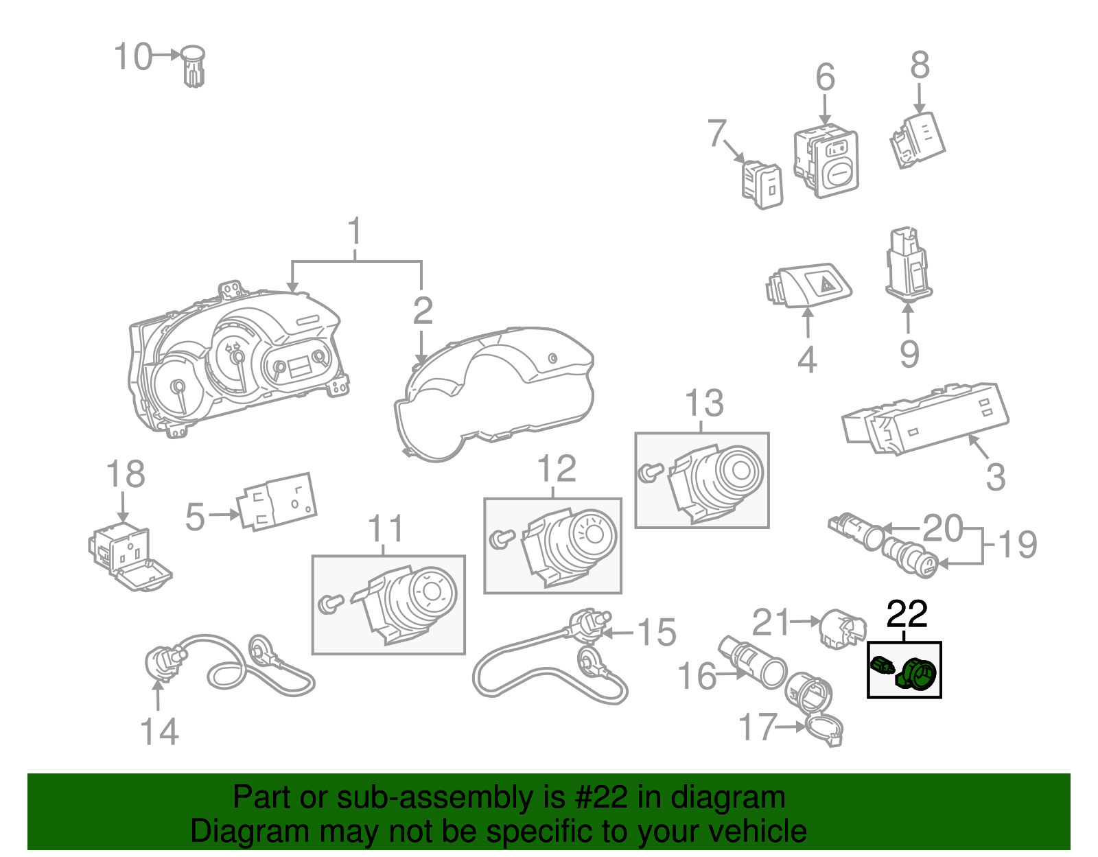 85515-02080 - Element Stay 2009-2013 Toyota Matrix | Group 1 Auto Parts