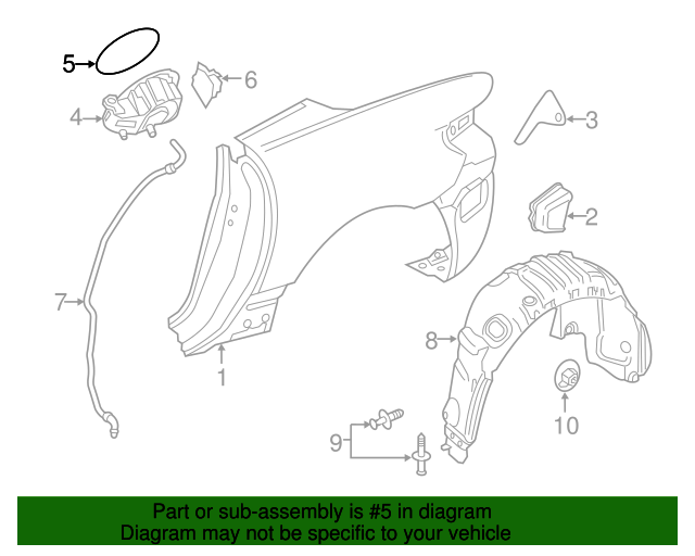 20122020 MercedesBenz Fuel Filler Flap 1727500006 MercedesBenz