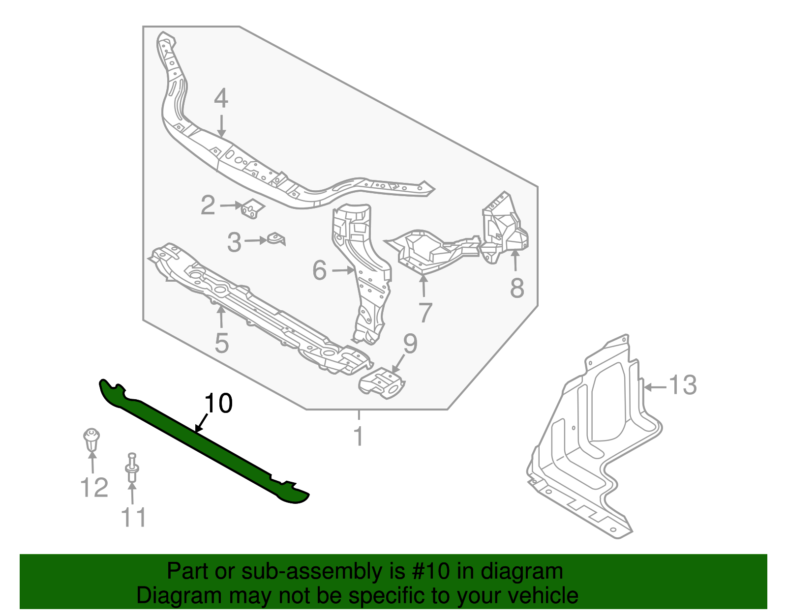 Radiator Support Air Deflector - GM (96835284)