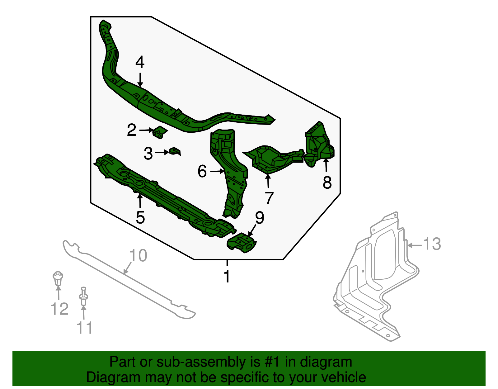 Panel Assembly, F/Cmpt Front - GM (95332056)