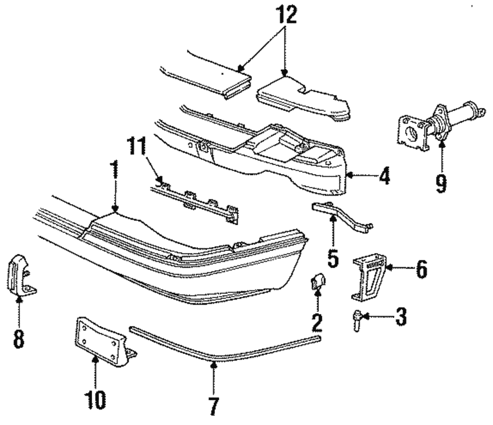 GM OEM Front Bumper-License Bracket Rivet 11516807
