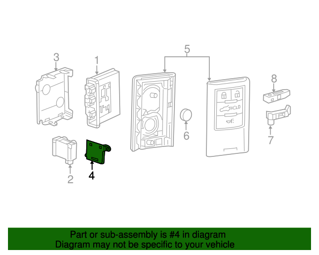 20142019 Chevrolet Corvette Remote Control Door Lock Receiver Bracket