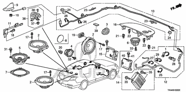 acura tl speakers