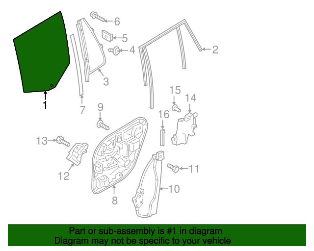 2023-2024 Volvo XC90 Movable Glass 32368745 | AutoNationParts.com