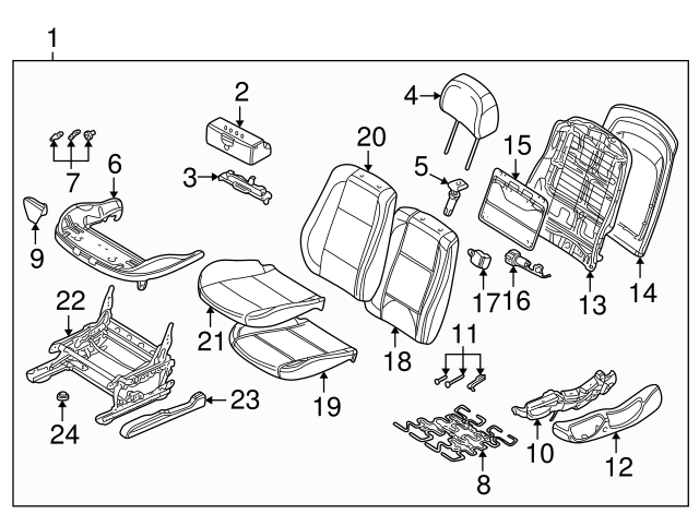 52108226266 - 1999-2006 BMW Headrest Guide (52-10-8-226-266) | BMW  