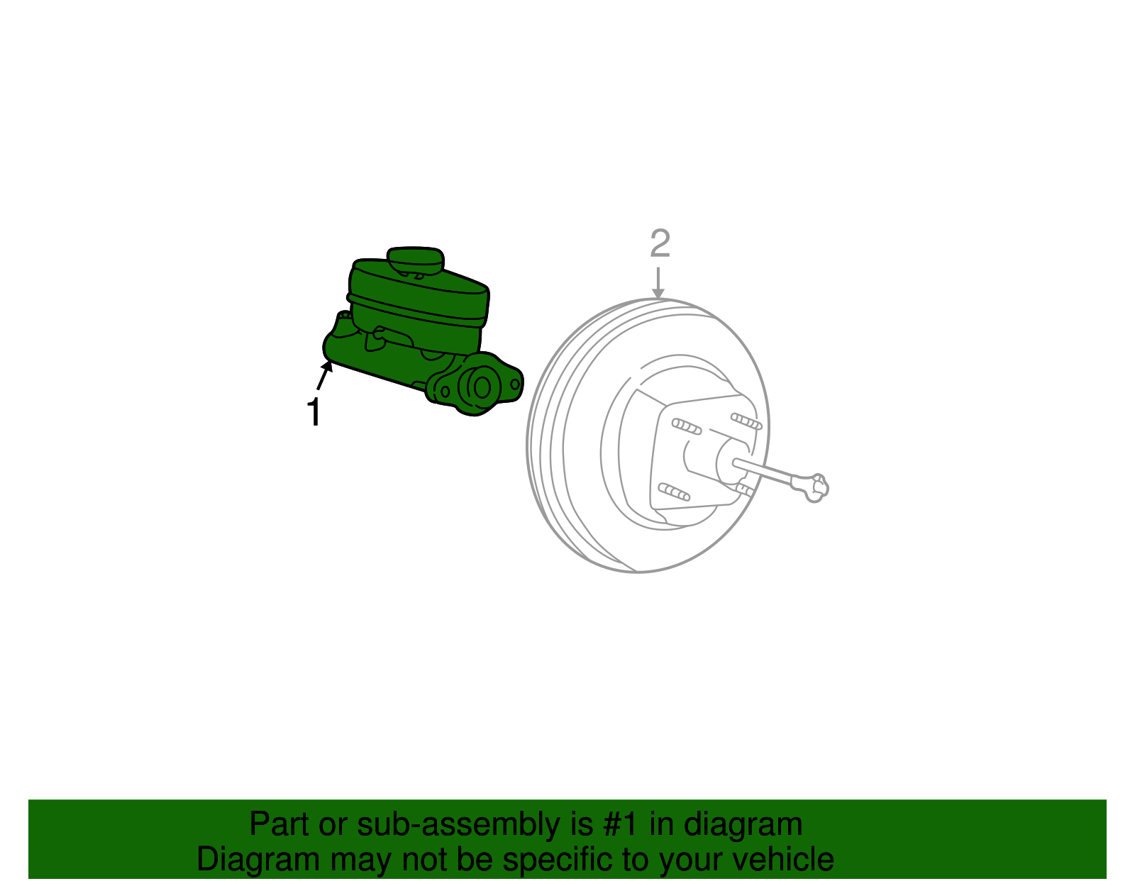 Motorcraft™ Master Cylinder - Ford (BRMC-161)