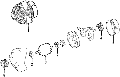 Alternator for 1999 Mercedes-Benz ML 320 #0