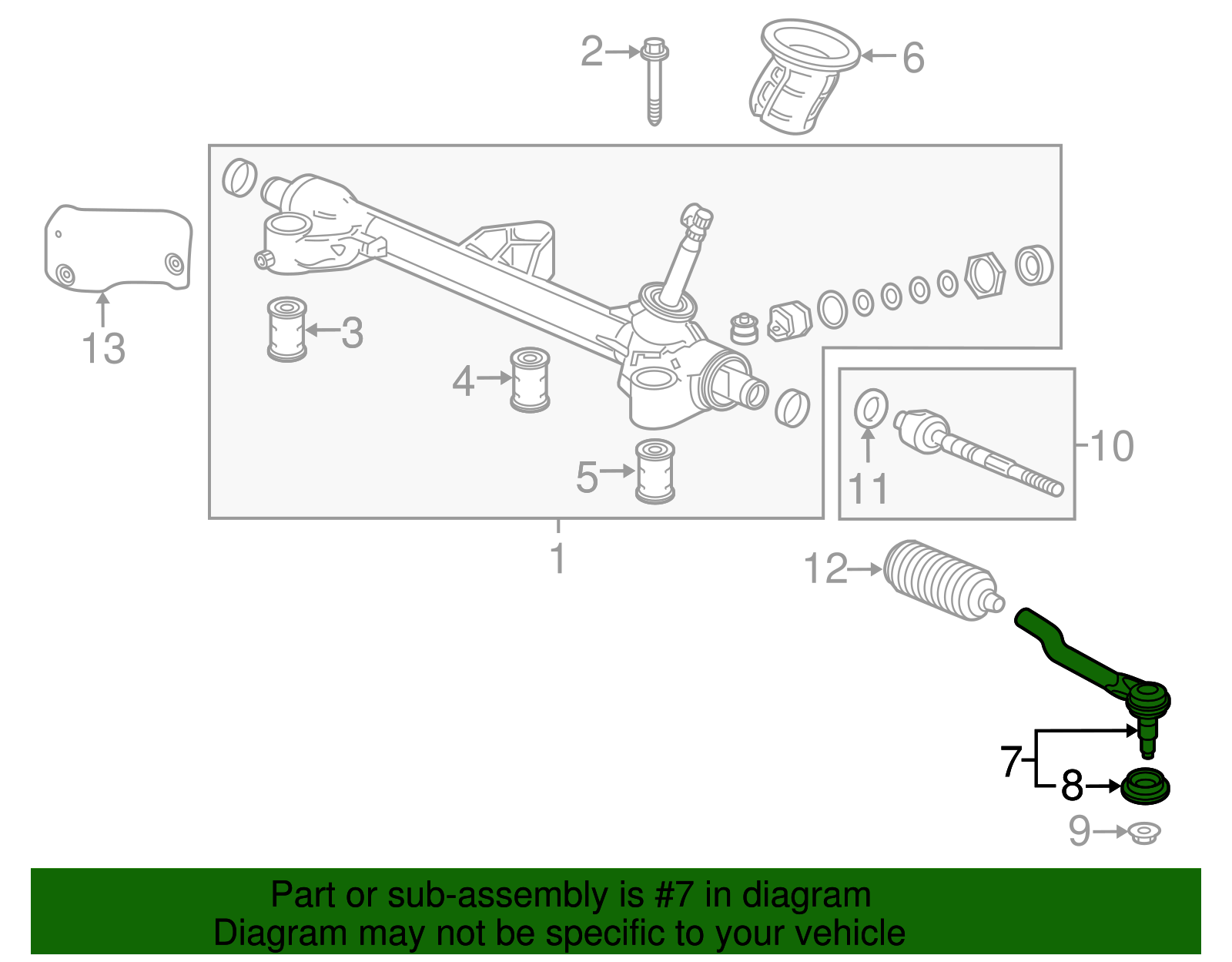 53540-TZ5-A01 - Outer Tie Rod 2016-2025 Honda | Honda Parts Online