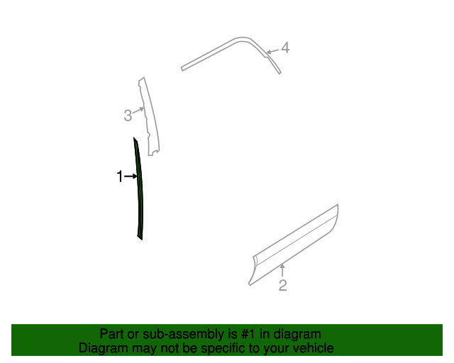 20092010 Kia Sportage Body WeatherStrip 821201F001 OEM Parts Online