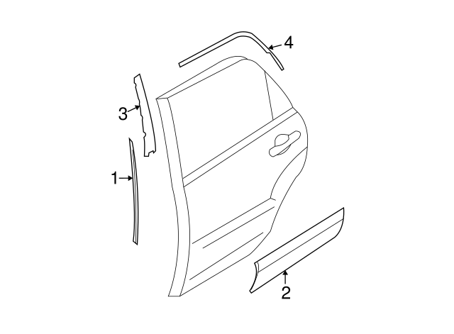 87732-1F000 - Cladding - 2005-2010 Kia Sportage | Kia Auto Parts